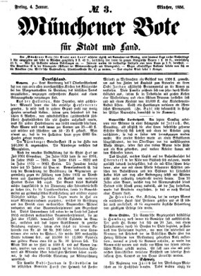 Münchener Bote für Stadt und Land Freitag 4. Januar 1856