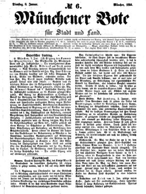 Münchener Bote für Stadt und Land Dienstag 8. Januar 1856