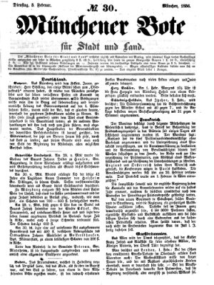 Münchener Bote für Stadt und Land Dienstag 5. Februar 1856