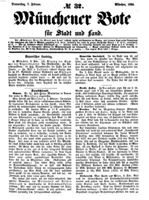 Münchener Bote für Stadt und Land Donnerstag 7. Februar 1856