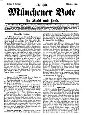 Münchener Bote für Stadt und Land Freitag 8. Februar 1856