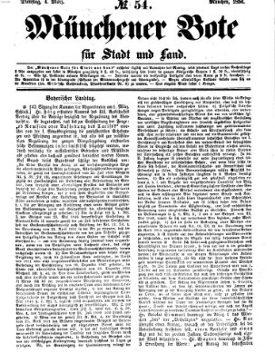 Münchener Bote für Stadt und Land Dienstag 4. März 1856