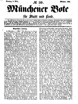 Münchener Bote für Stadt und Land Sonntag 9. März 1856