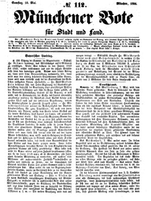 Münchener Bote für Stadt und Land Samstag 10. Mai 1856