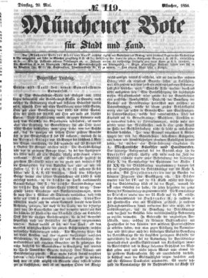 Münchener Bote für Stadt und Land Dienstag 20. Mai 1856