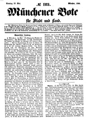 Münchener Bote für Stadt und Land Sonntag 25. Mai 1856