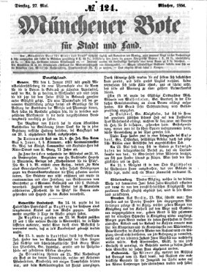 Münchener Bote für Stadt und Land Dienstag 27. Mai 1856