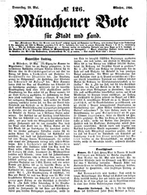 Münchener Bote für Stadt und Land Donnerstag 29. Mai 1856