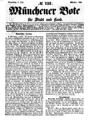 Münchener Bote für Stadt und Land Donnerstag 5. Juni 1856