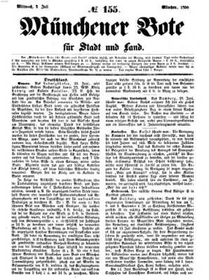 Münchener Bote für Stadt und Land Mittwoch 2. Juli 1856