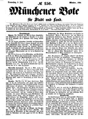 Münchener Bote für Stadt und Land Donnerstag 3. Juli 1856