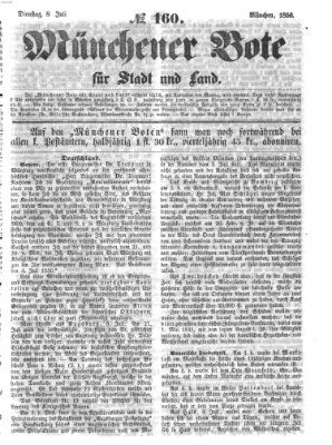 Münchener Bote für Stadt und Land Dienstag 8. Juli 1856