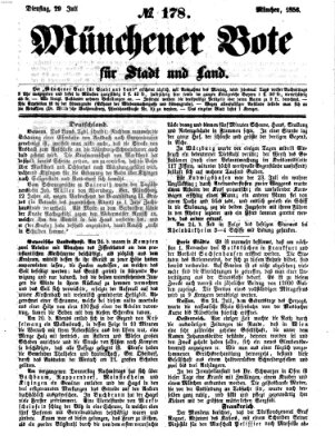 Münchener Bote für Stadt und Land Dienstag 29. Juli 1856