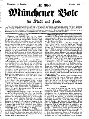 Münchener Bote für Stadt und Land Donnerstag 18. Dezember 1856