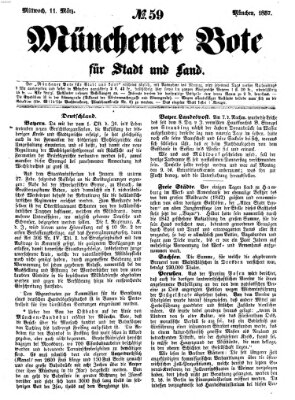 Münchener Bote für Stadt und Land Mittwoch 11. März 1857