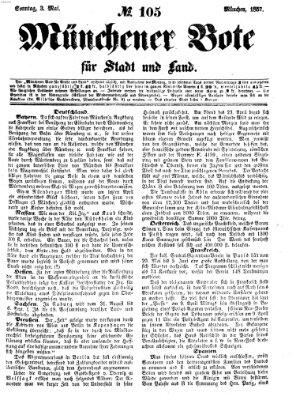 Münchener Bote für Stadt und Land Sonntag 3. Mai 1857