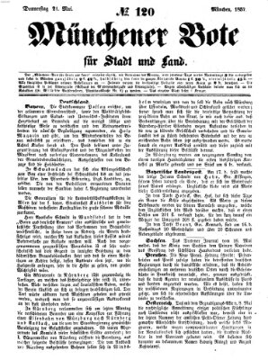 Münchener Bote für Stadt und Land Donnerstag 21. Mai 1857