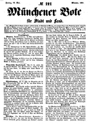 Münchener Bote für Stadt und Land Freitag 22. Mai 1857