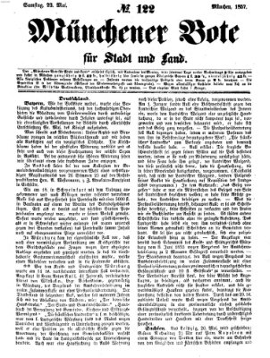 Münchener Bote für Stadt und Land Samstag 23. Mai 1857