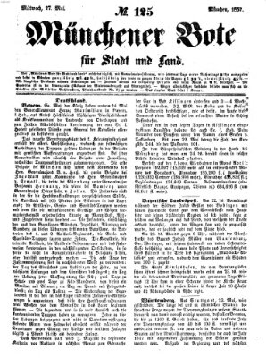 Münchener Bote für Stadt und Land Mittwoch 27. Mai 1857