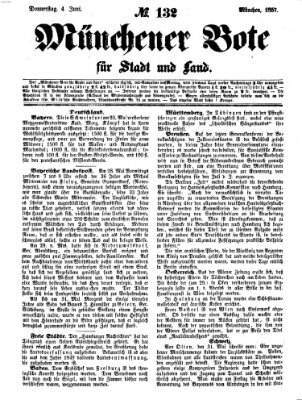 Münchener Bote für Stadt und Land Donnerstag 4. Juni 1857