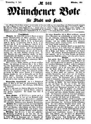 Münchener Bote für Stadt und Land Donnerstag 9. Juli 1857