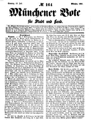 Münchener Bote für Stadt und Land Sonntag 12. Juli 1857