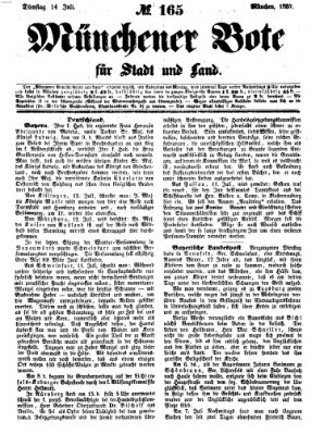 Münchener Bote für Stadt und Land Dienstag 14. Juli 1857