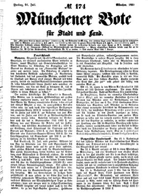 Münchener Bote für Stadt und Land Freitag 24. Juli 1857