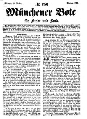 Münchener Bote für Stadt und Land Mittwoch 28. Oktober 1857