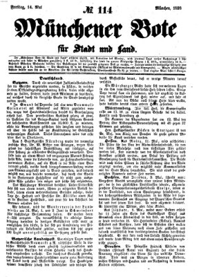 Münchener Bote für Stadt und Land Freitag 14. Mai 1858