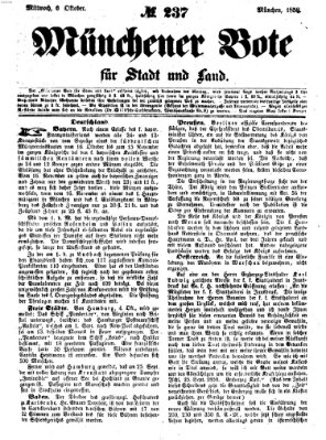 Münchener Bote für Stadt und Land Mittwoch 6. Oktober 1858