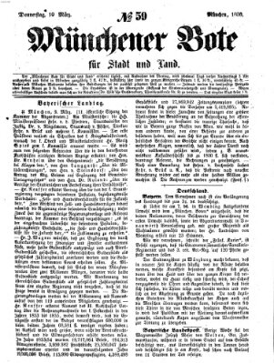 Münchener Bote für Stadt und Land Donnerstag 10. März 1859