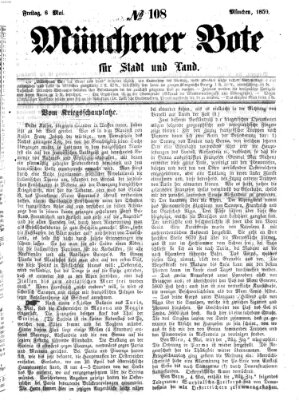 Münchener Bote für Stadt und Land Freitag 6. Mai 1859