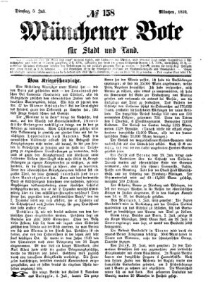 Münchener Bote für Stadt und Land Dienstag 5. Juli 1859