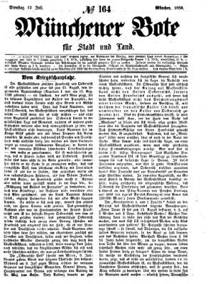 Münchener Bote für Stadt und Land Dienstag 12. Juli 1859