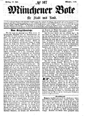 Münchener Bote für Stadt und Land Freitag 15. Juli 1859