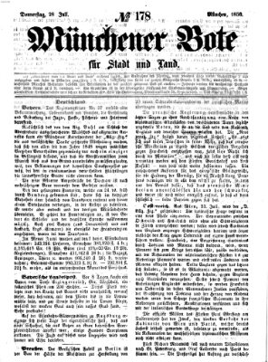 Münchener Bote für Stadt und Land Donnerstag 28. Juli 1859