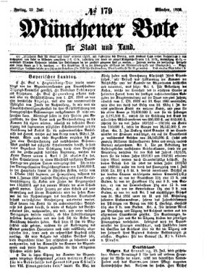 Münchener Bote für Stadt und Land Freitag 29. Juli 1859