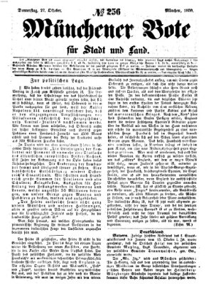 Münchener Bote für Stadt und Land Donnerstag 27. Oktober 1859