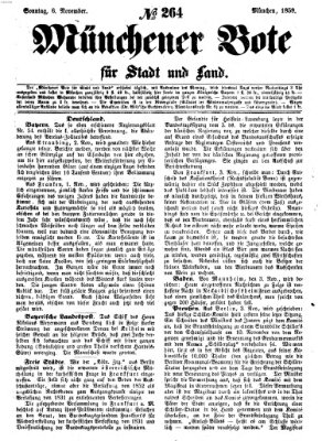 Münchener Bote für Stadt und Land Sonntag 6. November 1859