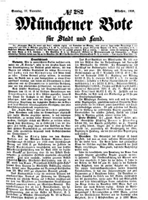 Münchener Bote für Stadt und Land Sonntag 27. November 1859