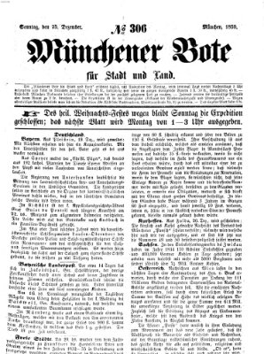 Münchener Bote für Stadt und Land Sonntag 25. Dezember 1859