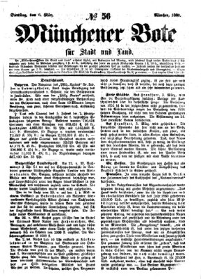 Münchener Bote für Stadt und Land Dienstag 6. März 1860