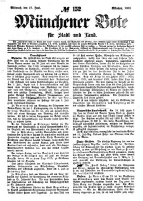 Münchener Bote für Stadt und Land Mittwoch 27. Juni 1860