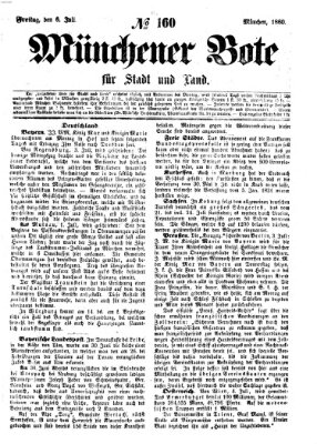 Münchener Bote für Stadt und Land Freitag 6. Juli 1860