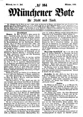 Münchener Bote für Stadt und Land Mittwoch 11. Juli 1860