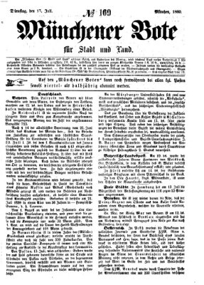 Münchener Bote für Stadt und Land Dienstag 17. Juli 1860