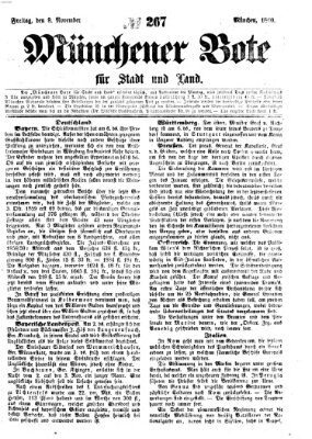 Münchener Bote für Stadt und Land Freitag 9. November 1860