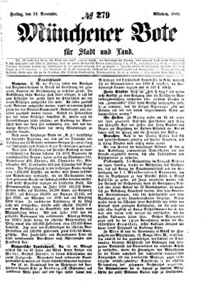 Münchener Bote für Stadt und Land Freitag 23. November 1860